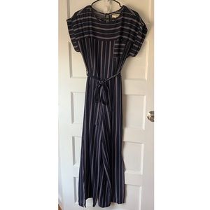 Navy and White Jumpsuit